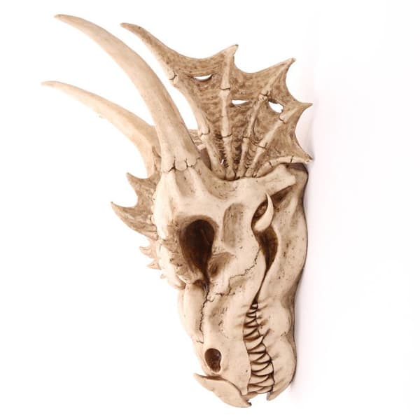 Stor Dragon Skull Väggprydnad