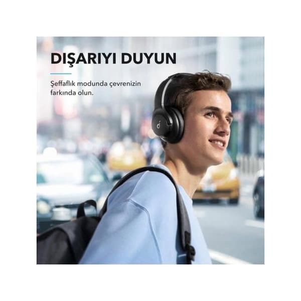 Hörlurar - SOUNDCORE - Q20i - Vit - Bluetooth - Inbyggd mikrofon Vit