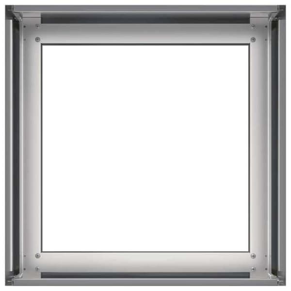 vidaXL Blomlåda 40x40x30 cm galvaniserat stål 860799