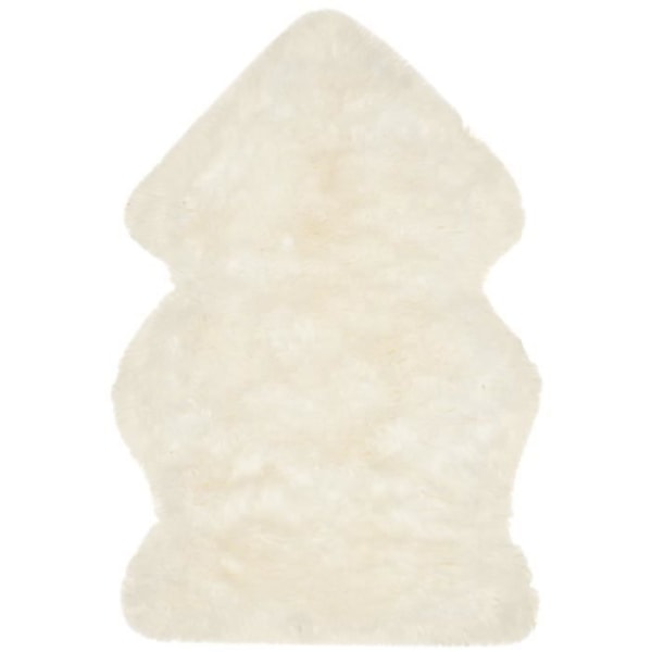 Reese Sheepskin Vardagsrumsmatta - 61 x 91 cm - Vit - Pelz - Inomhus - Safavieh