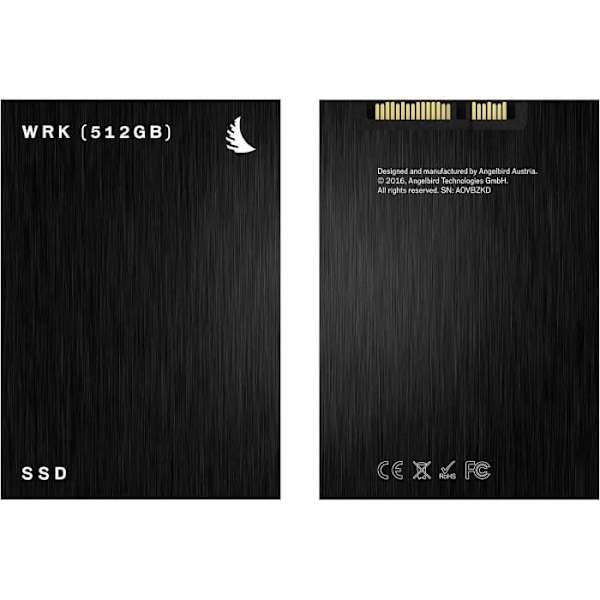 Angelbird SSDWRKM512 Intern SSD 2,5 512 Go SATA Svart