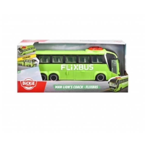 MAN FlixBus buss grön - DICKIE LEKSAK - Leksak - Styrmekanism - Dörrar att öppna