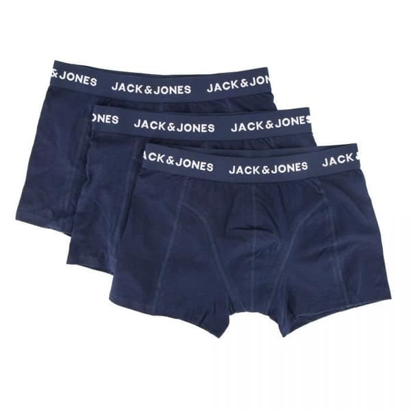 JACK & JONES herrboxers - pack x3 - bomull - mörkblå Mörkblå M