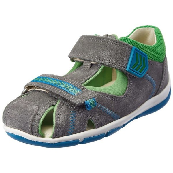 Superfit sandal - barfota - 1609145 - Boy Freddy Sandaler Ljusgrå/grön 24