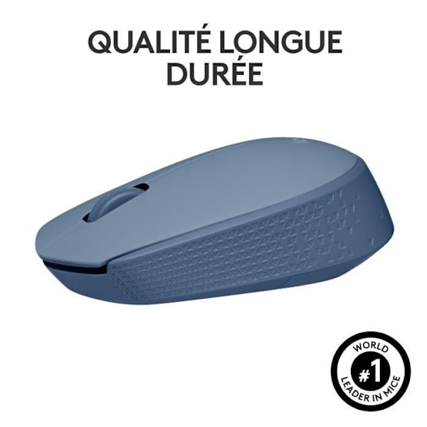 Mus - Trådlös - Logitech - M171 - Ambidextrous - Blågrå Blågrå