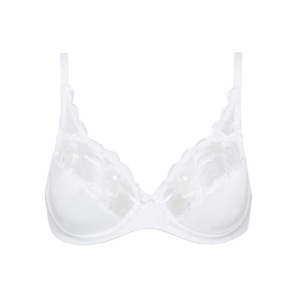 Behå med bygelfunktion Essential Elegance Broderie Vit 95B