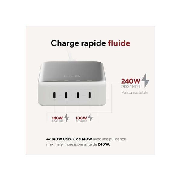 Bordsladdare GaN2 240W LINQ