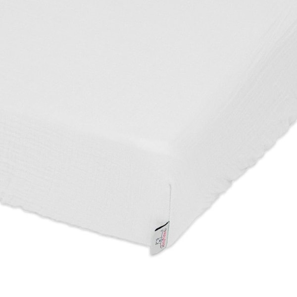 Underlakan i muslin i en låda 70x140x10