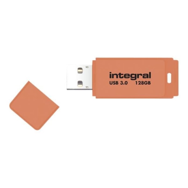 Inbyggt Neon USB-minne 128 GB USB 3.0 orange