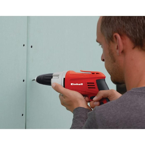Einhell Skruvdragare TH-DY 500 E (500 W, Elektronisk dimmer, Höger/vänster rotation, MagnetiskBitsfäste) Röd