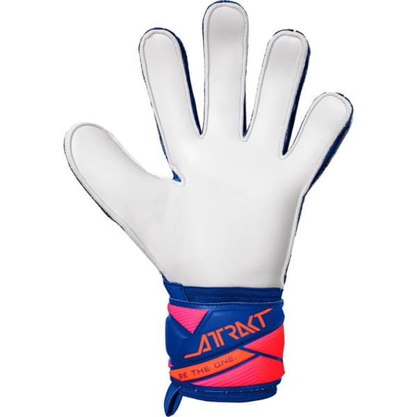 Reusch Attrakt Solid målvaktshandskar - sharpblu/vit/chock orange skarpblå/vit/chock orange 8