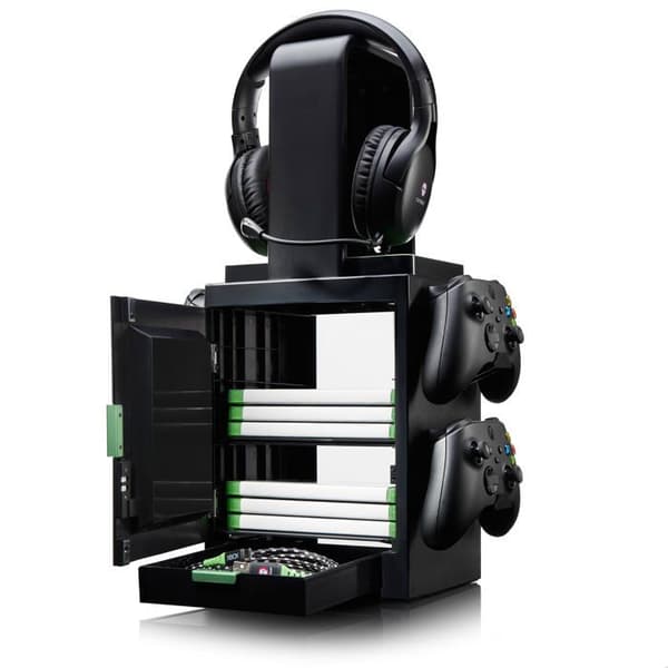 Spelskåp - NUMSKULL - Xbox Light Locker - LED - Controllerstöd - Svart Svart