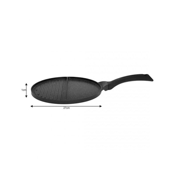 Stekpanna - KINGHOFF - KH-1364 - Granitbeläggning - Non-stick - Induktionskompatibel Svart