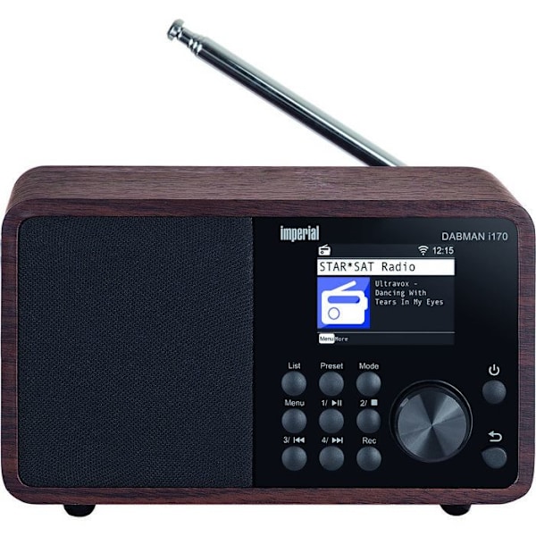 Radioko DAB+ - IMPERIAL - DABMAN i170 - Mörkfuru - 15W - Färgskärm 2.4 tum kastanj