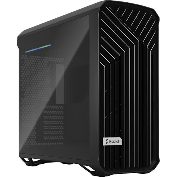 FRACTAL DESIGN Torrent Black TG Dark Tint SSI-CEB Optimized Airflow PC-fodral med 5 fläktar ingår (FD-C-TOR1A-06) Svart