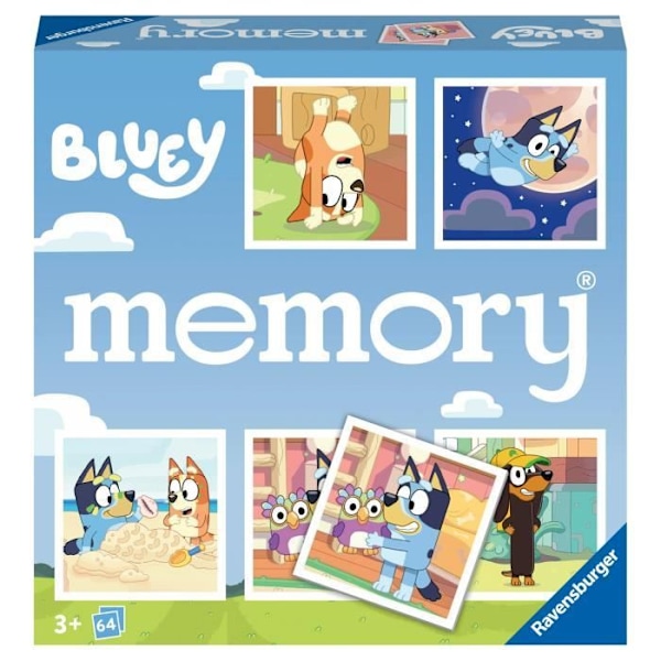 Ravensburger-BLUEY-Grand memory® Bluey-4005556226467-Från 3 år Flerfärgad