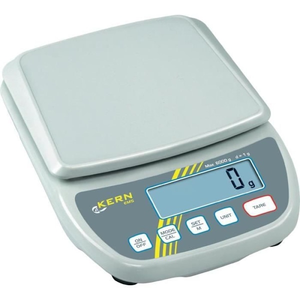 Precisionvåg - KERN - EMS 12K0.1 - Plattform 160x160 mm - Max vikt 12000 g - Upplösning 0.1 g