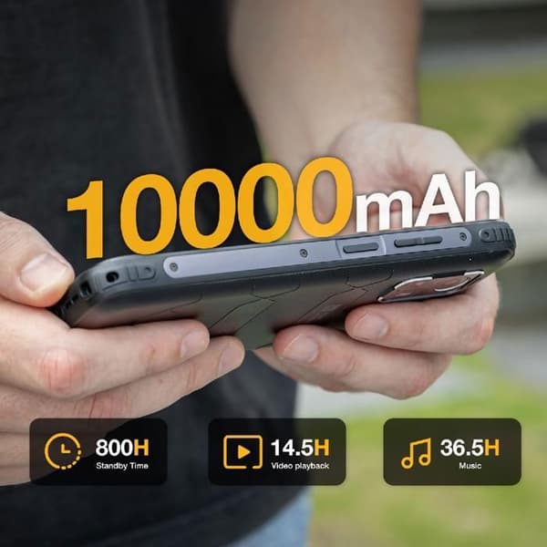 AGM - H MAX Smartphone Robust, Android 14 Stöttålig Smartphone 4G, 10000 mAh