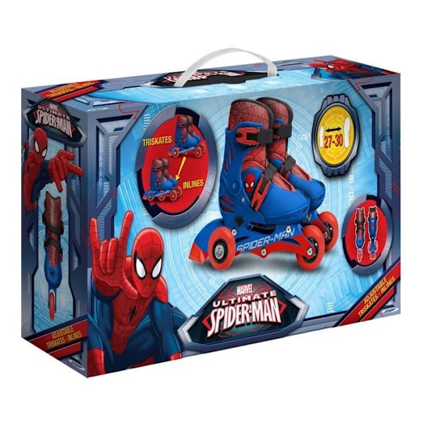 SPIDERMAN Justerbara inline skridskor storlek 27-30 SPINDELMANNEN
