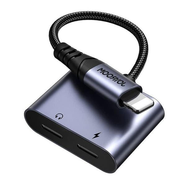 Ljud- och videoadapter Joyroom - JYR952 - DAC-adapter 2-i-1 SY-L02 Lightning / 2xLightning svart