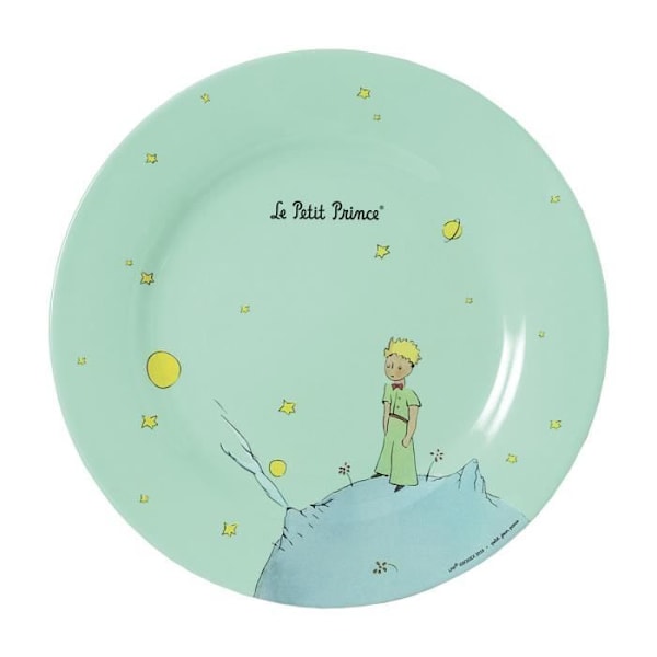 Set med 6 barntallrikar Petit Jour The Little Prince - grön - 23 cm