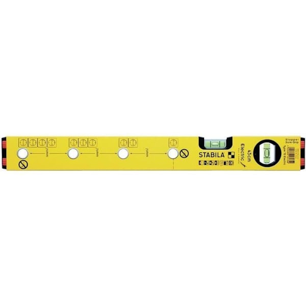 Stabila 70 Elelektrikervattenpass - Längd 43 cm - Noggrannhet 0,5 mm/m