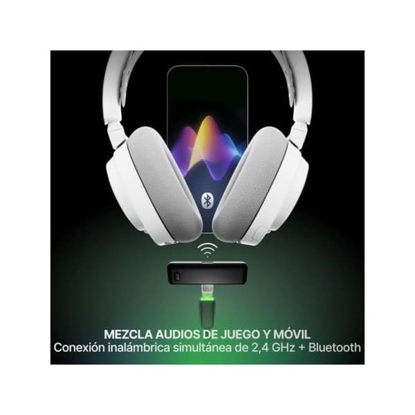 Trådlös gaming headset - STEELSERIES - Arctis Nova 7X Gen 2 - Bluetooth - Surroundljud 7.1 - Batteritid 50h Vit