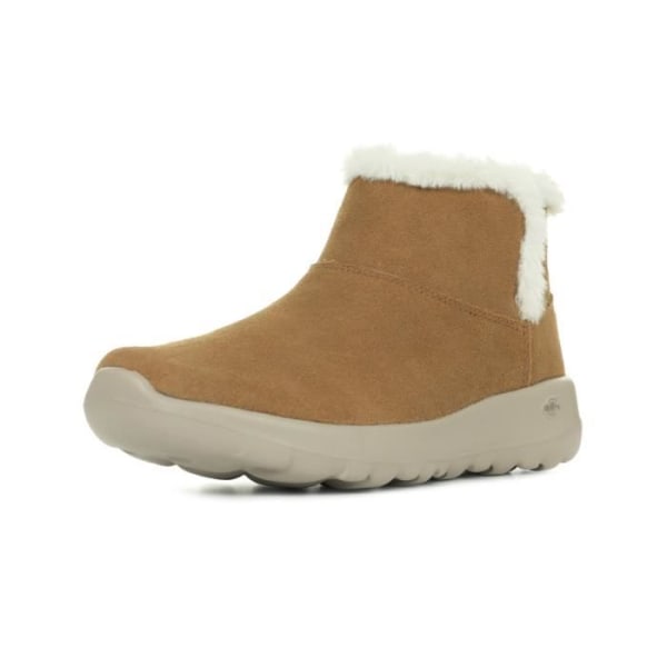 Kvinnors stövlar - Skechers - On The Go Bundle Up - Mocka läder - Elastiska - Höst Vinter kastanj 38