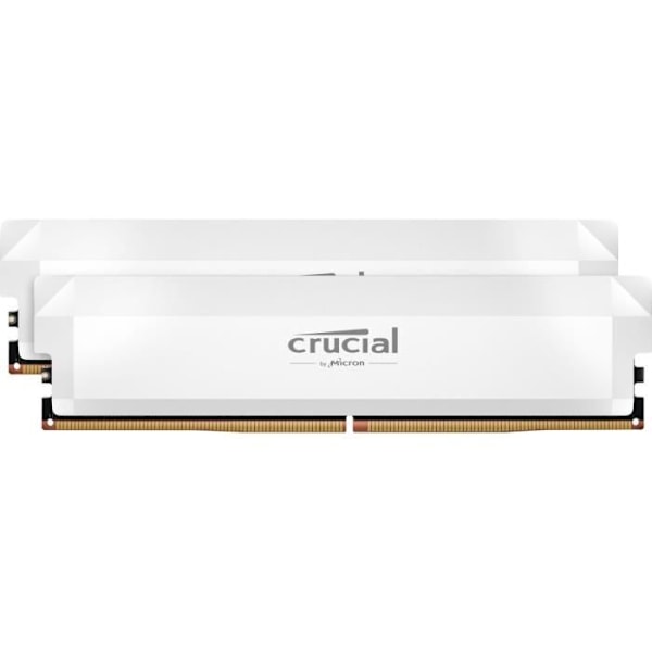 CRUCIAL Minne RAM DDR5 PRO - Överclocking Edition - Kit 64GB (2 x 32GO) - 6000 MT/s - CL40 - UDIMM - Vit