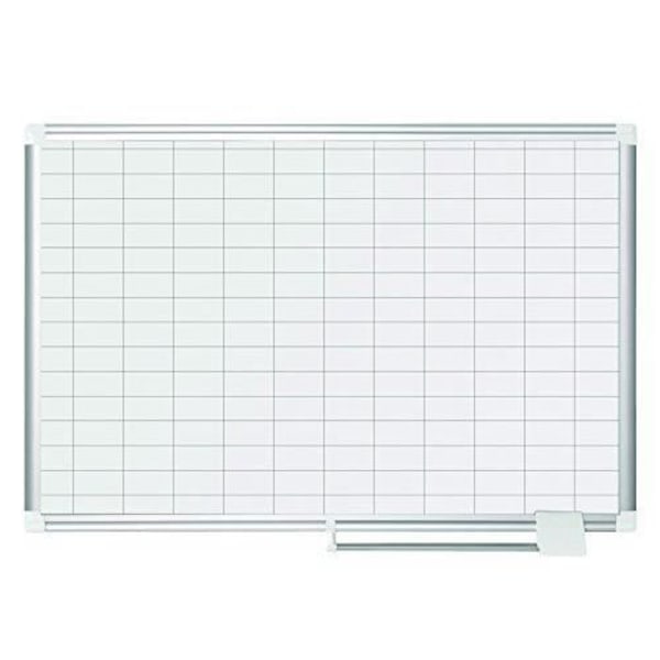 Bi-Office MA0392830A New Generation Magnetic planner board fyrkantigt rutnät med tillbehörssats 90 x 60 cm