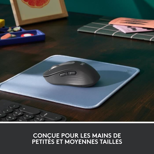 Mus - Trådlös - Logitech - Signature M650 - Högerhänt - Grafit