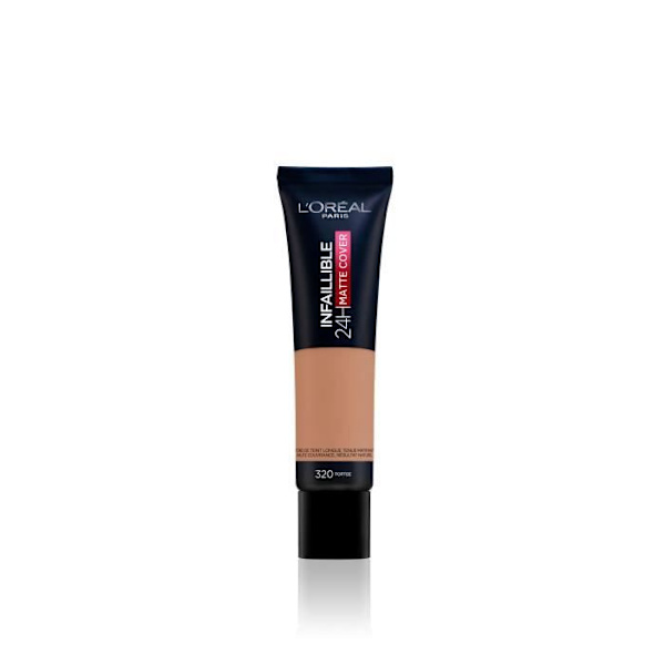 L'OREAL PARIS Infallible 24H High Coverage Foundation - Matt lock - Mattifying/Light 320 Caramel kastanj