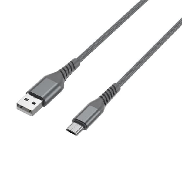 USB-kabel till Micro USB - WE - 2m - Ultra Resistent - Flätad Nylon - Laddning och Synkronisering