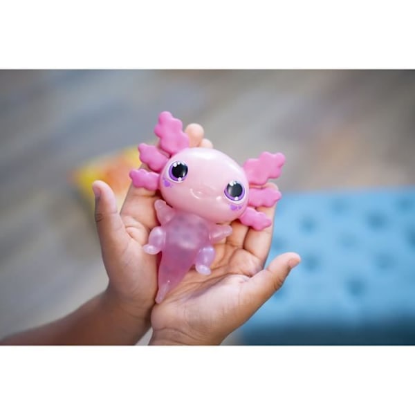 Interaktivt djur - GOLIATH - Animagic Let's Glo Axolotl Blue - Lätt och taktil funktion från 4 år Blå