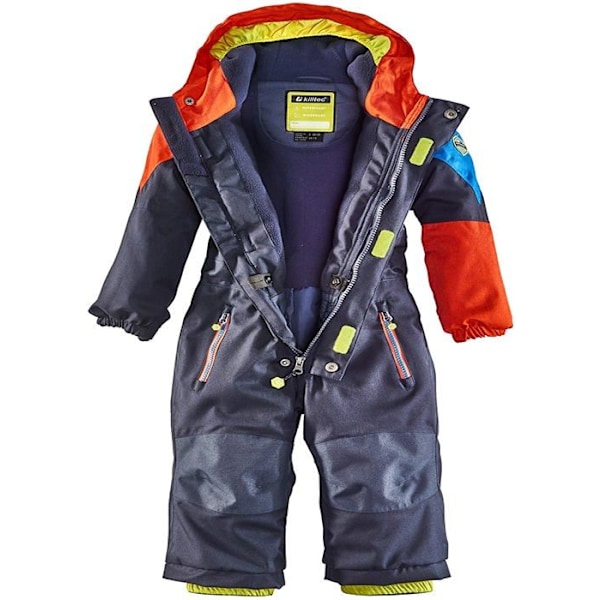 Killtec - 34353-000 - Kesley unisex miniskiddräkt för barn med huva och snökjol, kricka, 122/128 Turkos 5-6 år gammal