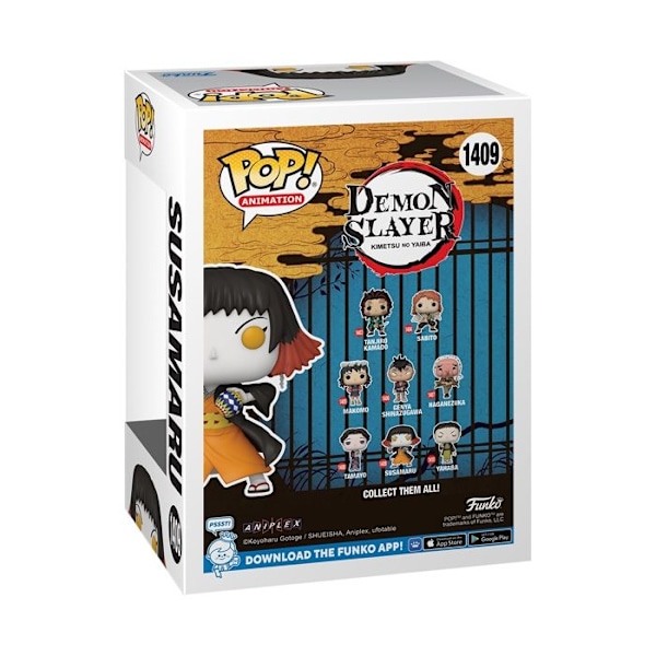 Figurin - Funko - Demon Slayer - Susamaru - Grå - Vuxen - Blandat Flerfärgad