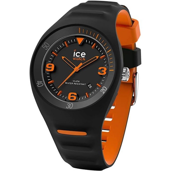 Ice-Watch - P. Leclercq Svart orange - Svart herrur med silikonband - 017598 (Medium) Svart, Orange