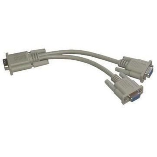 VGA splitter - MCL - CG-523C - Ansluter 2 VGA-skärmar samtidigt - 40 cm
