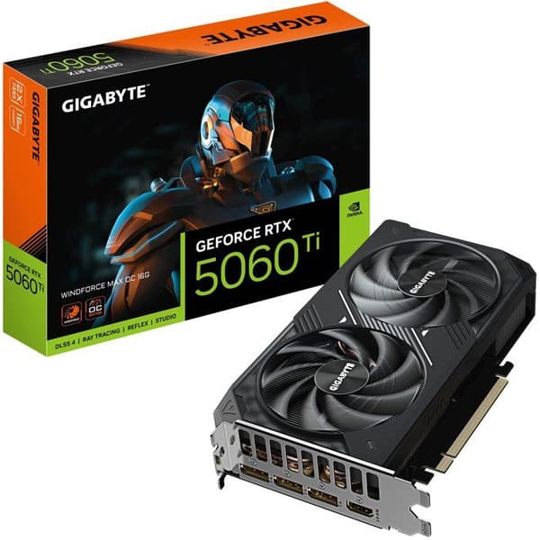 GIGABYTE - WF2MAX - Grafikkort - NVIDIA RTX 5060Ti OC - 16 Go