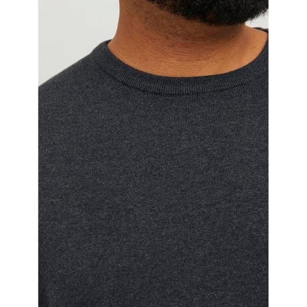 Pull Jack & Jones Basic PLS - mörkgrå melange mörkgrå melange XXXXXXXXL