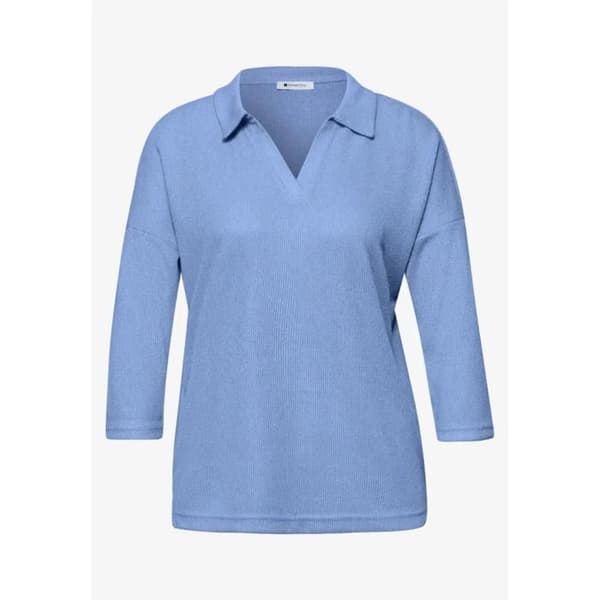 Blus dam Street One LTD QR - blå mössa huvtröja blå 36