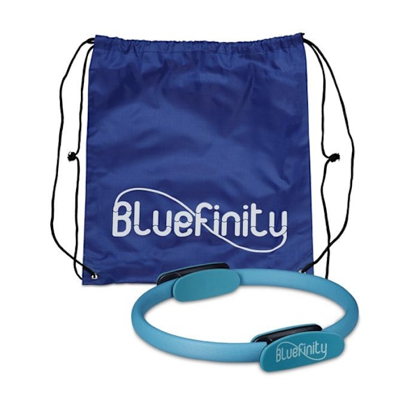 Bluefinity Pilates Ring 39 cm med dubbla handtag för yogaskum vadderad motståndsring, turkos Turkos