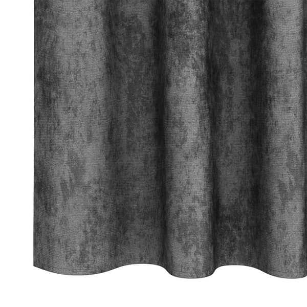 Sammetgardiner - 225x140 cm - Grå - Öglor - Mörkläggande Grå
