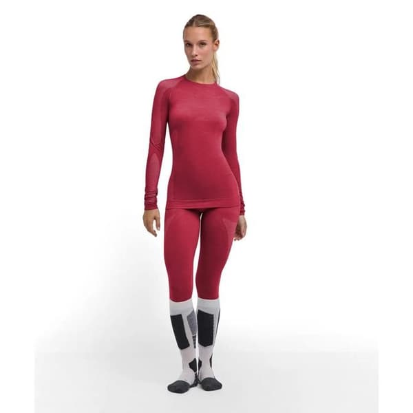 Långärmad undertröja dam Falke Wool-Tech Light - ruby 30 rubin 30) XS