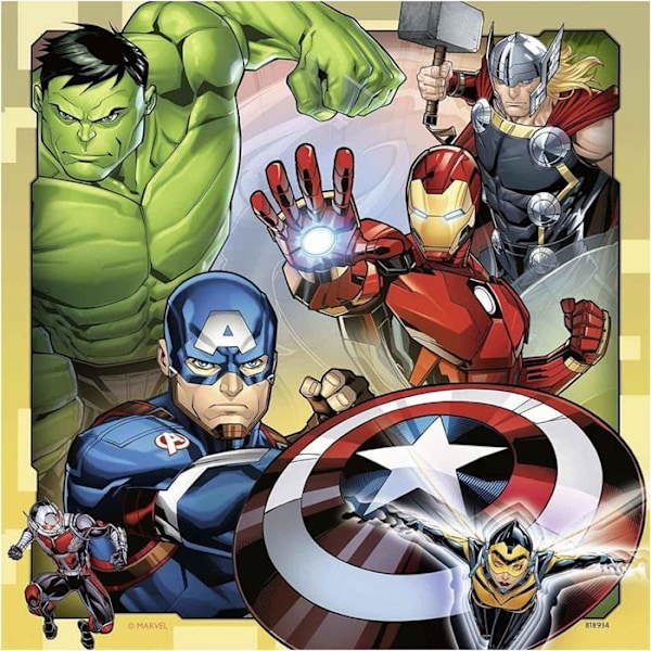 Ravensburger Avengers 3x49 pusselbitar för barn från 5 år och uppåt Blå