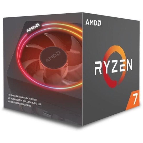 AMD Ryzen 7 2700 Processor - Ventiard Wraith Spire (LED) - YD2700BBAFBOX