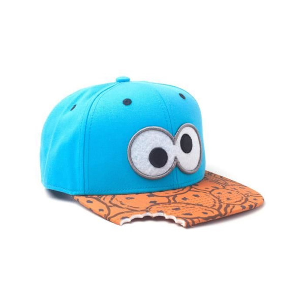 Snapback Cap - Sesame Street - Cookie Bite - Blå - One Size - Urban Style Blå