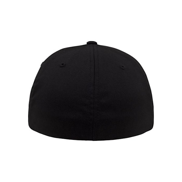 Casquette - Flexfit - Läderlapp - Konstläder - Svart - Unisex svart/svart S / M