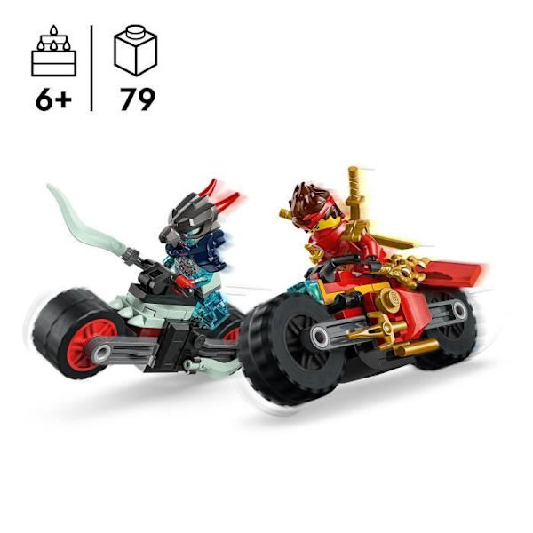LEGO NINJAGO 71838 Kai Och Motorcykelloppet - Byggset för pojkar från 6 år