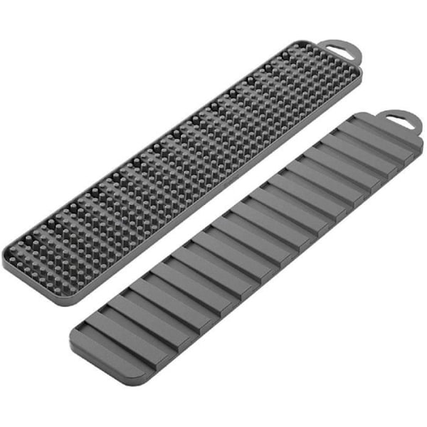 Dräneringsmatta - Metaltex - Gravity Slim - 40 x 8 cm - Grå - Dubbelsidig Grå